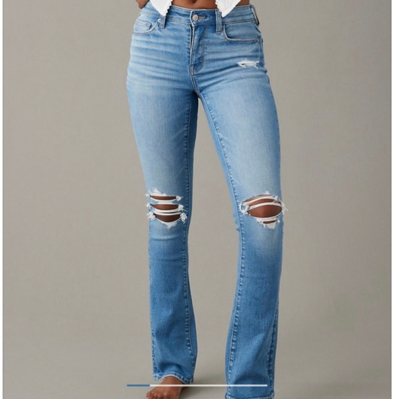 American Eagle Outfitters Denim - American Eagle Stretch High Waisted Skinny Kick Bootcut Jean Denim